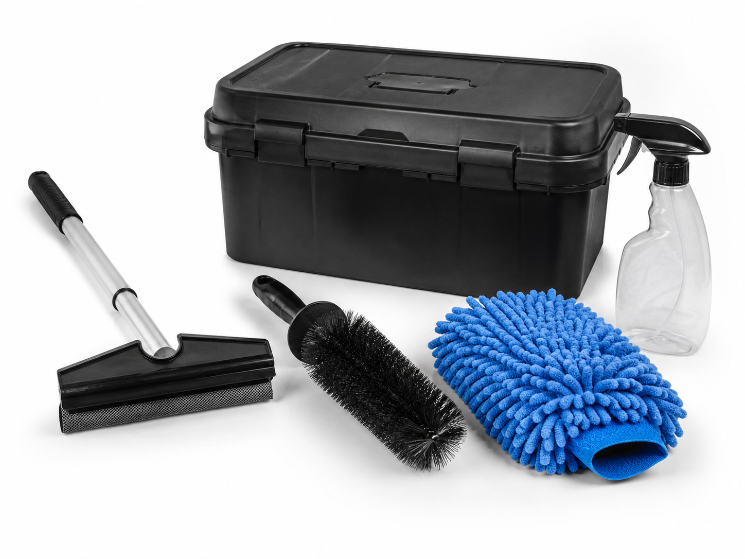 Windshield and wheel cleaning tools